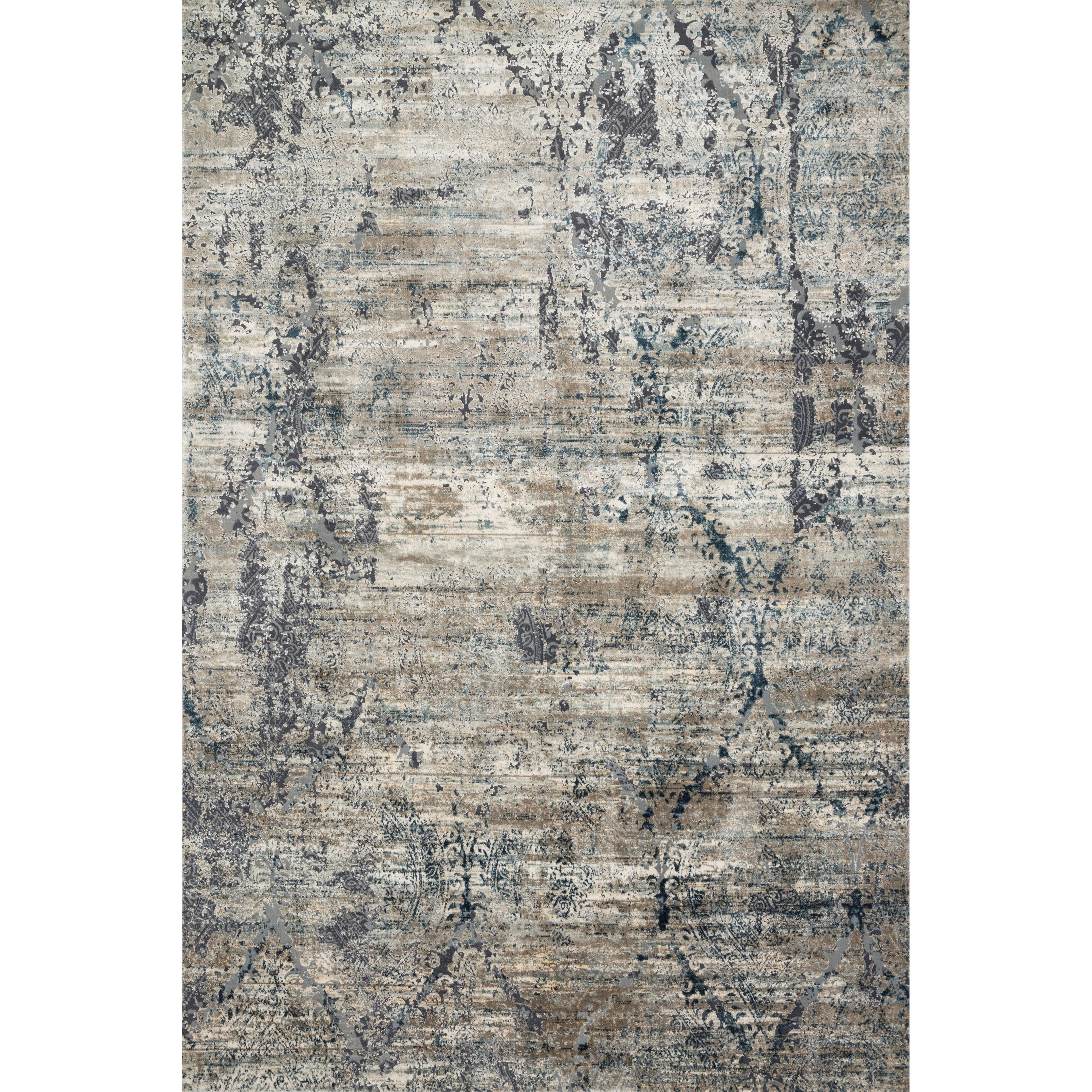 Loloi Rugs Cascade 1'6" x 1'6"  Taupe / Blue Rug