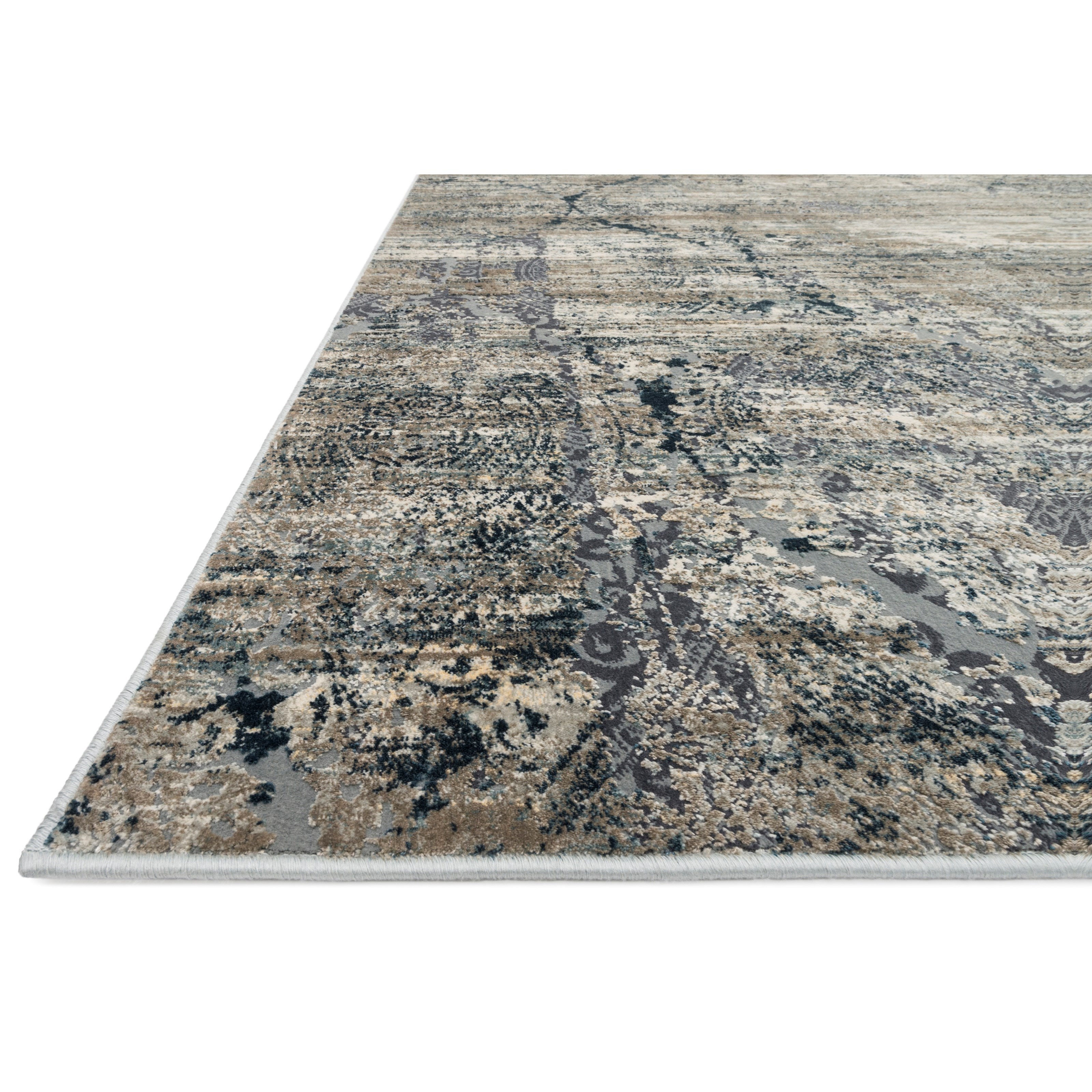 Loloi Rugs Cascade 1'6" x 1'6"  Taupe / Blue Rug