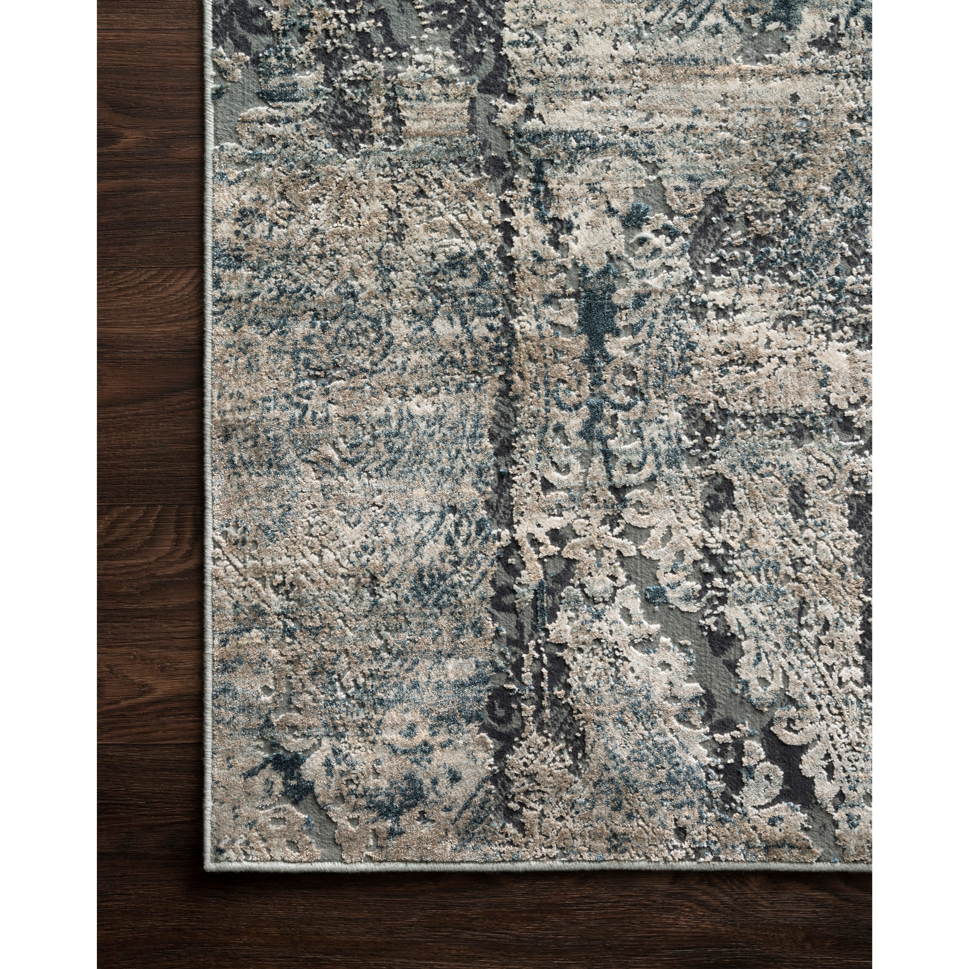 Loloi Rugs Cascade 1'6" x 1'6"  Taupe / Blue Rug