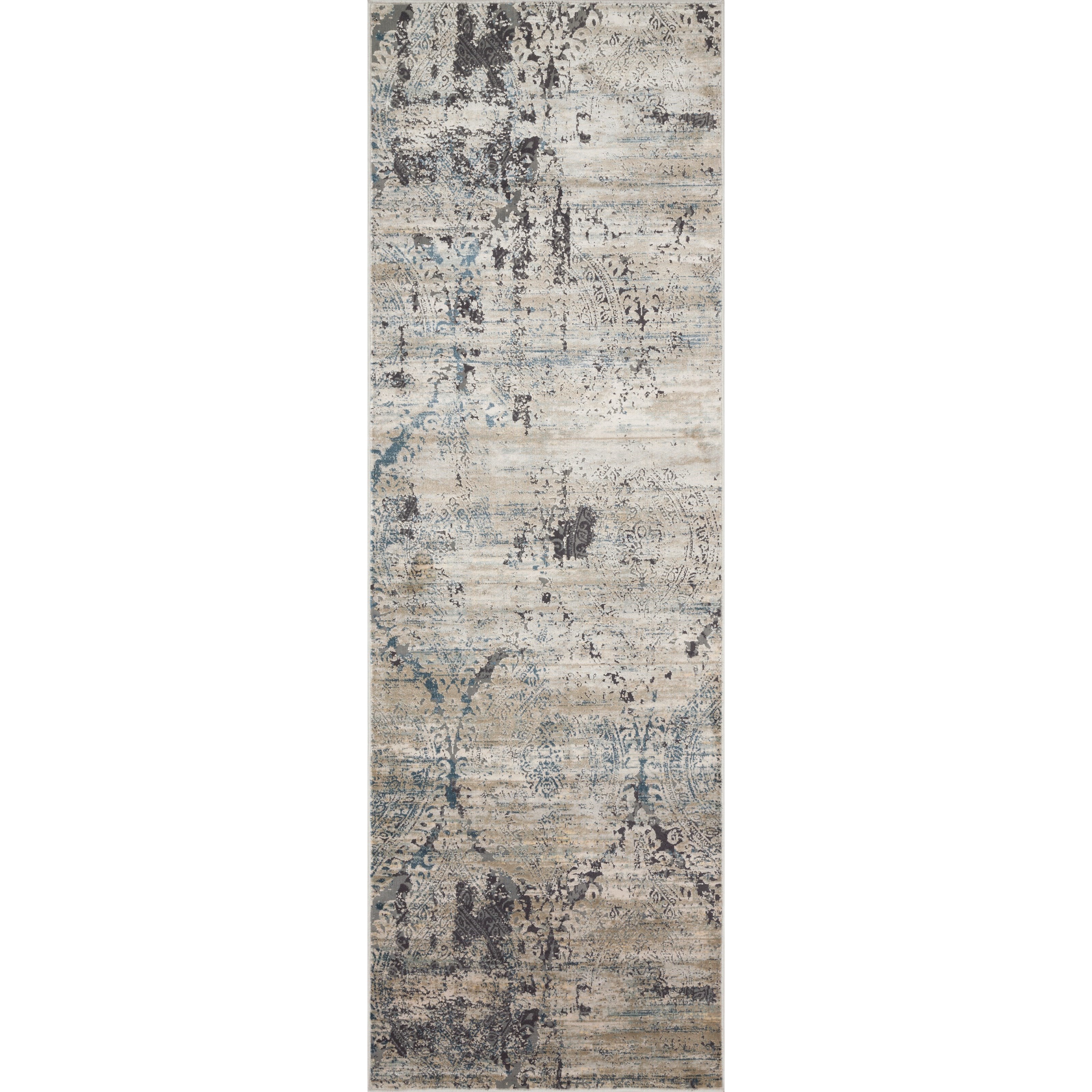 Loloi Rugs Cascade 1'6" x 1'6"  Taupe / Blue Rug