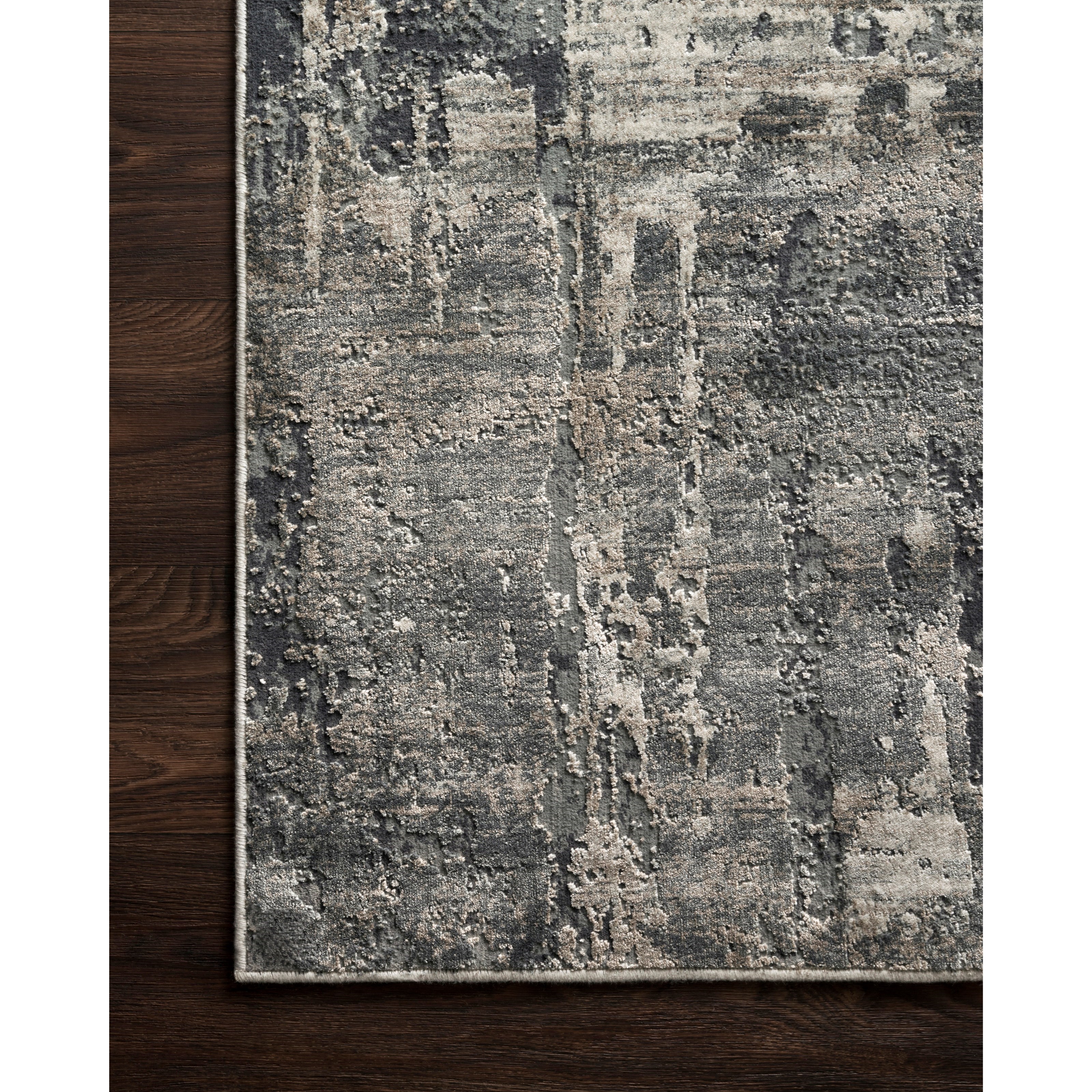 1'6" x 1'6"  Ivory / Charcoal Rug