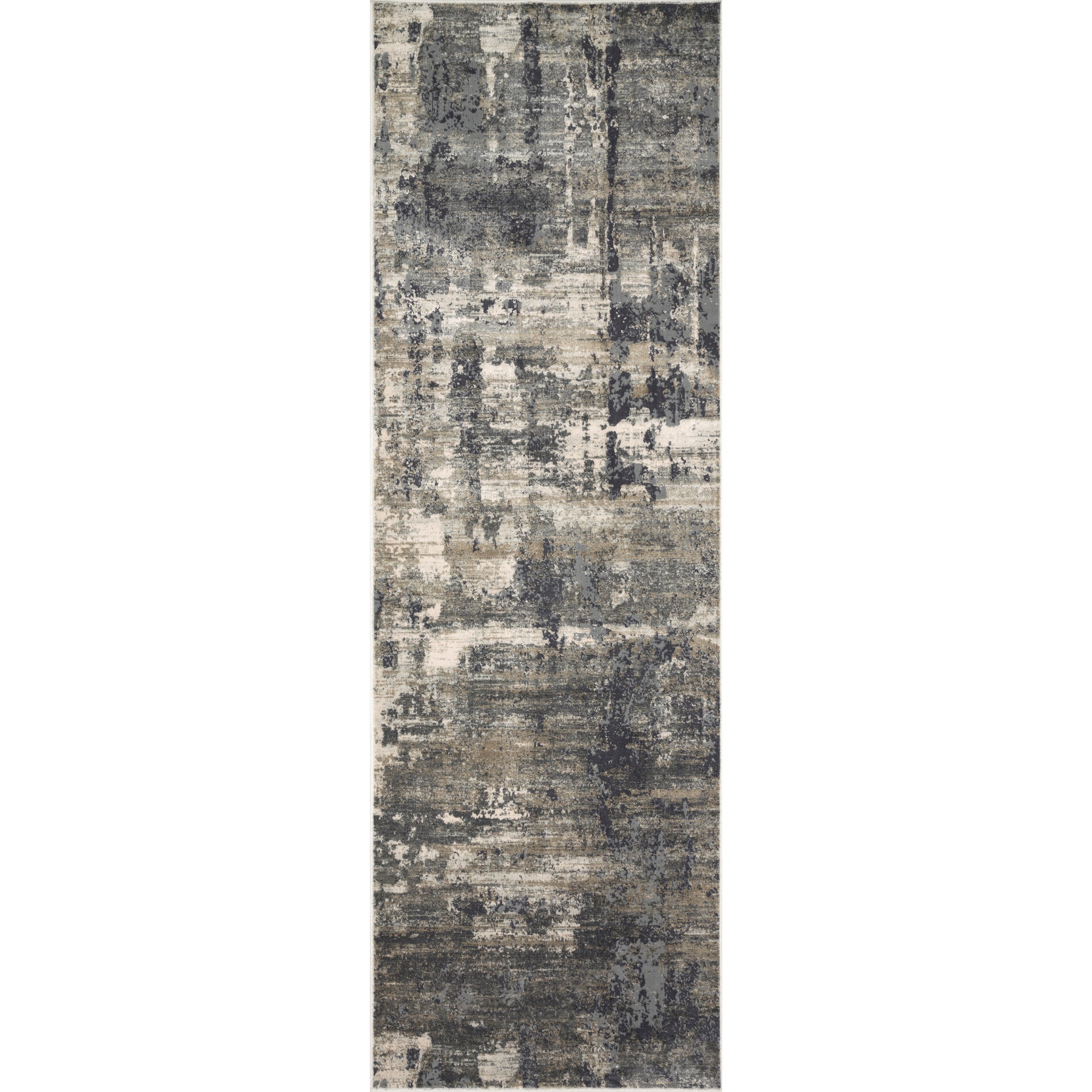 Loloi Rugs Cascade 1'6" x 1'6"  Ivory / Charcoal Rug