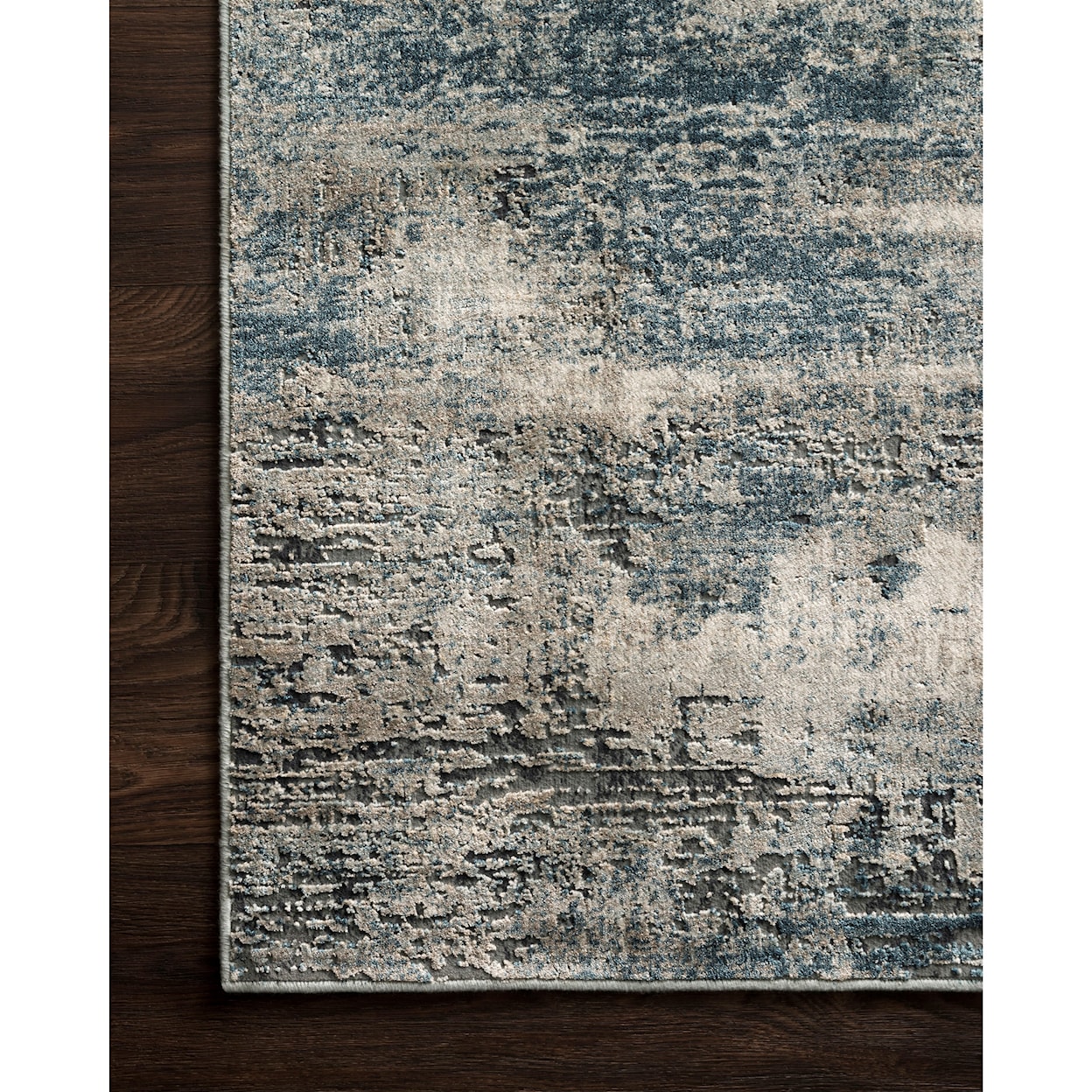 Reeds Rugs Cascade 1'6" x 1'6"  Ocean / Grey Rug