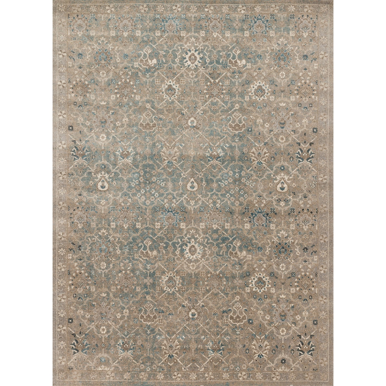 Reeds Rugs Century 1'6" x 1'6"  Bluestone Rug