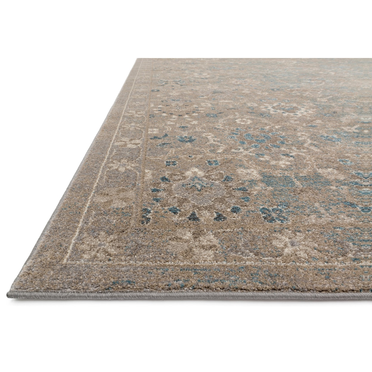 Reeds Rugs Century 1'6" x 1'6"  Bluestone Rug