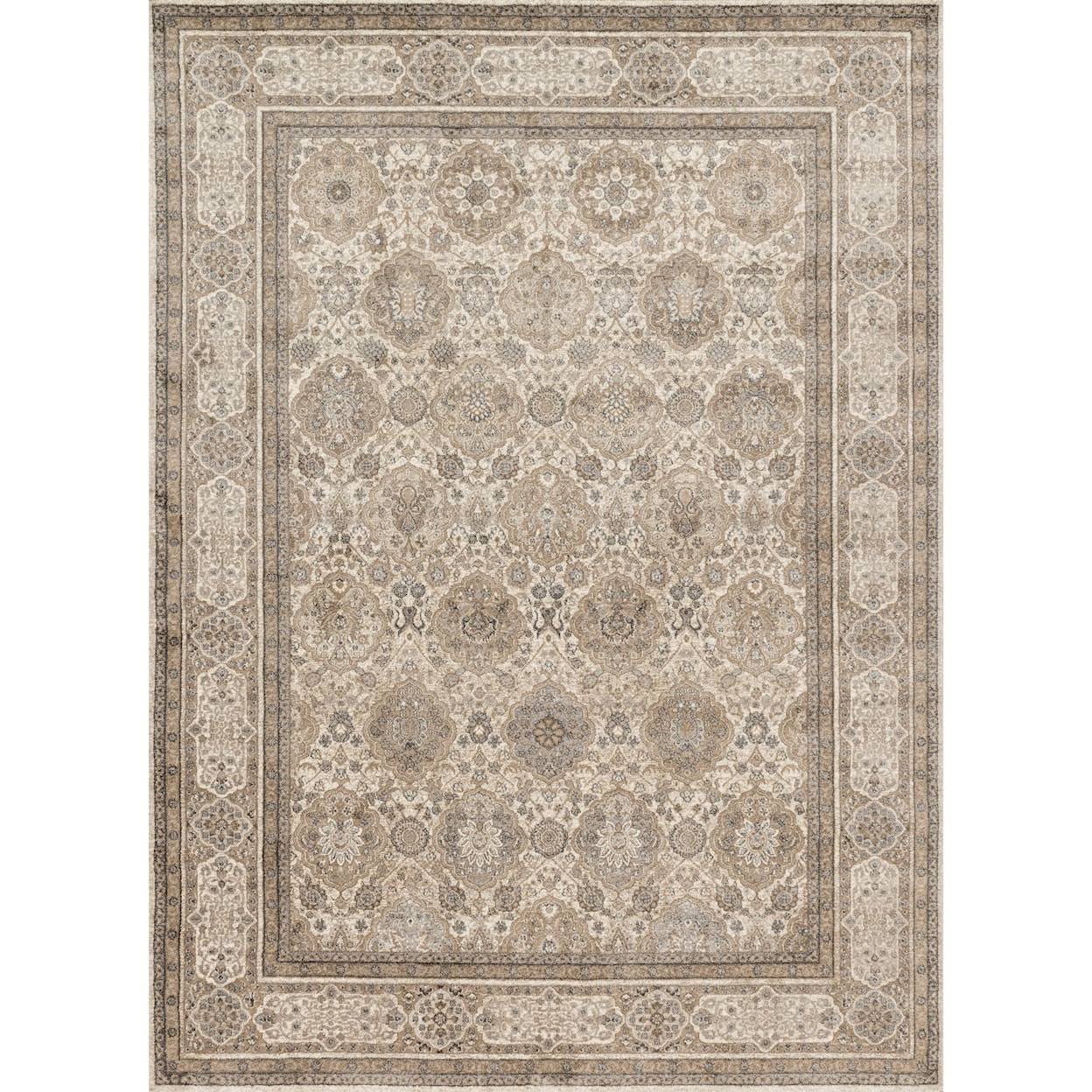 Reeds Rugs Century 1'6" x 1'6"  Sand / Taupe Rug