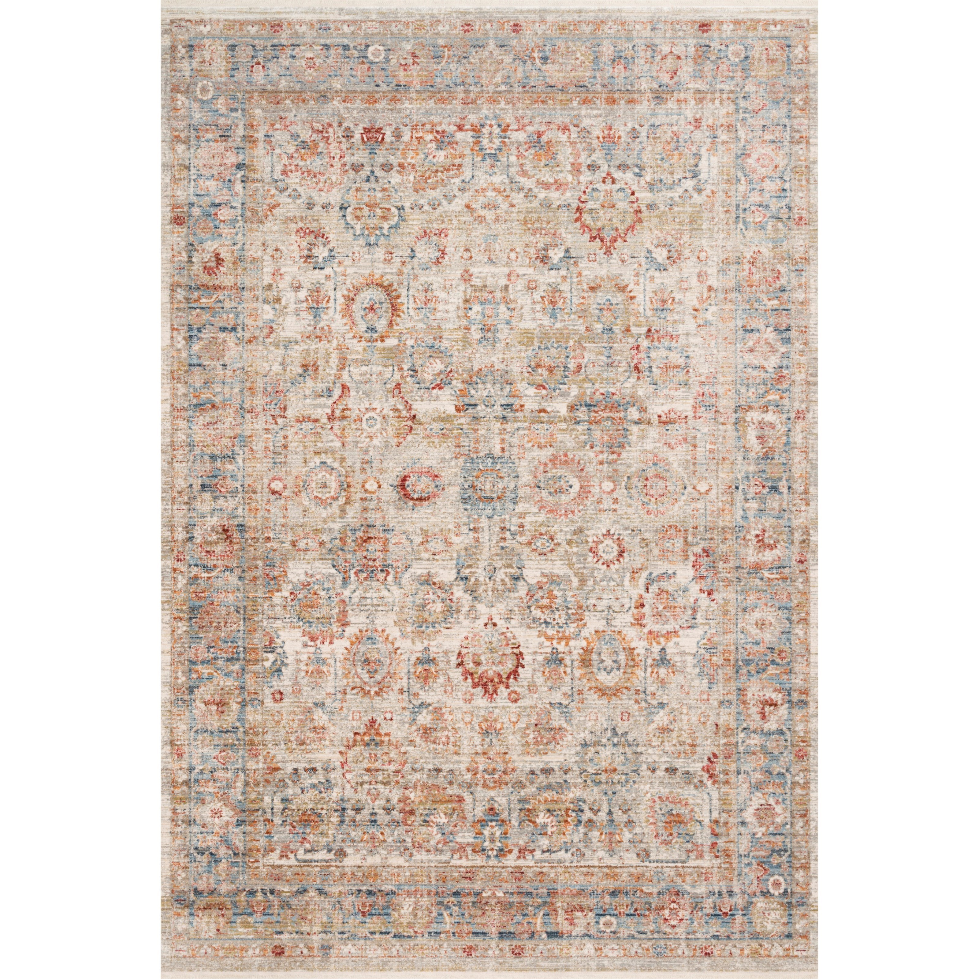 Loloi Rugs Claire 9'6" x 13' Ivory / Ocean Rug