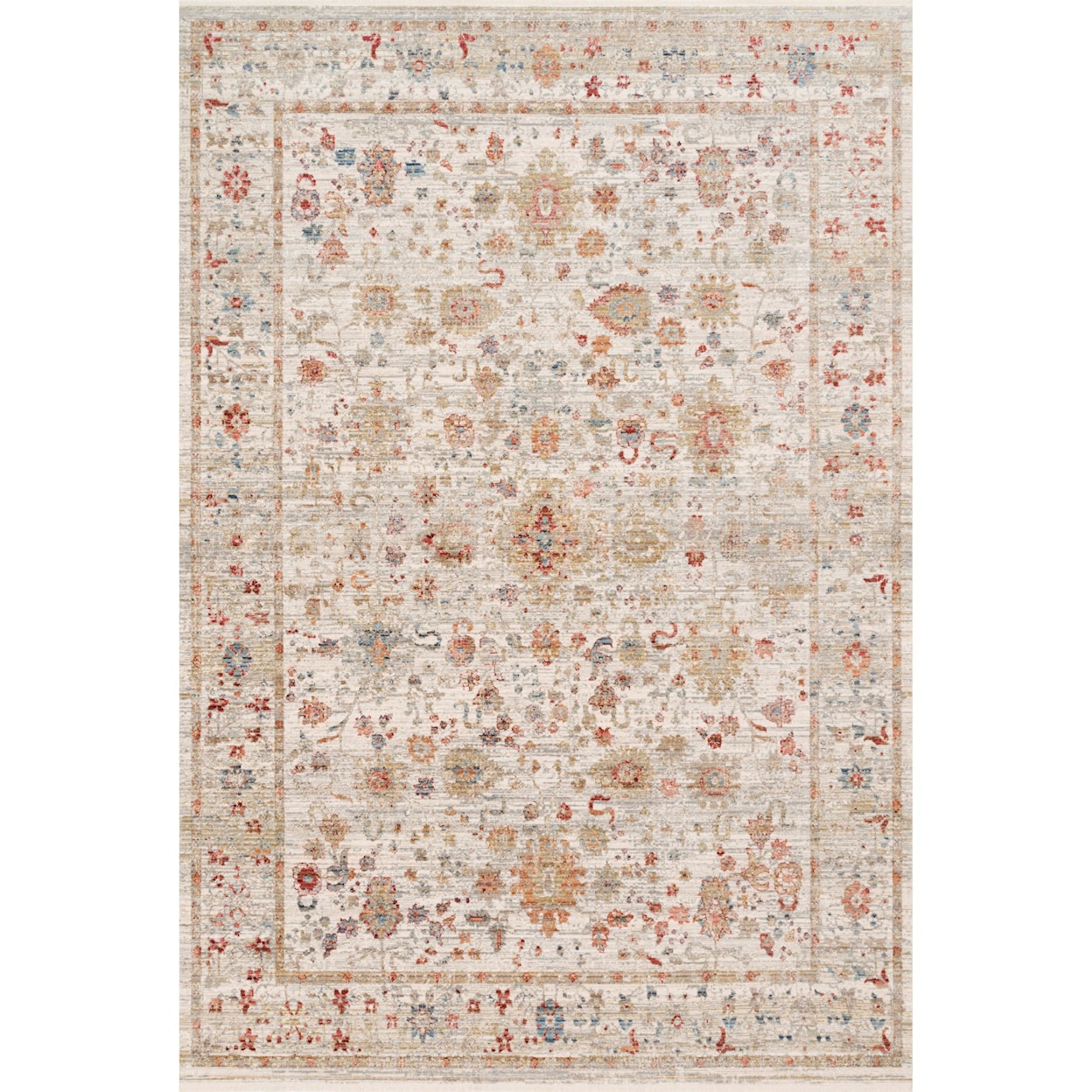 Loloi Rugs Claire 1'6" x 1'6"  Ivory / Multi Rug