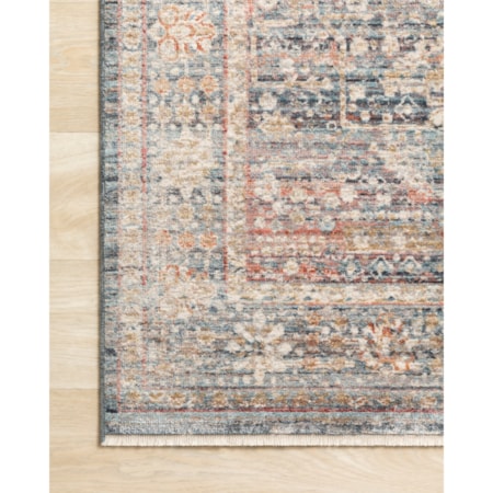 3'7" x 5'1" Blue / Sunset Rug