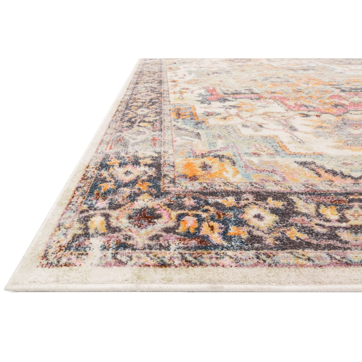 Loloi Rugs Clara 5'3" x 7'7" Ivory / Charcoal Rug