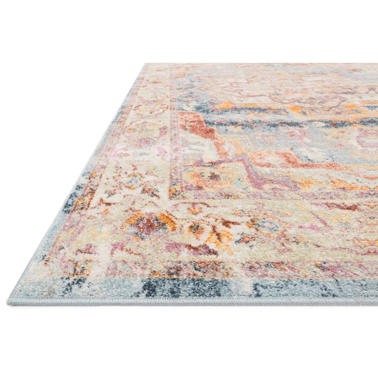 Loloi Rugs Clara 2'5" x 10'6" Sunset / Ivory Rug