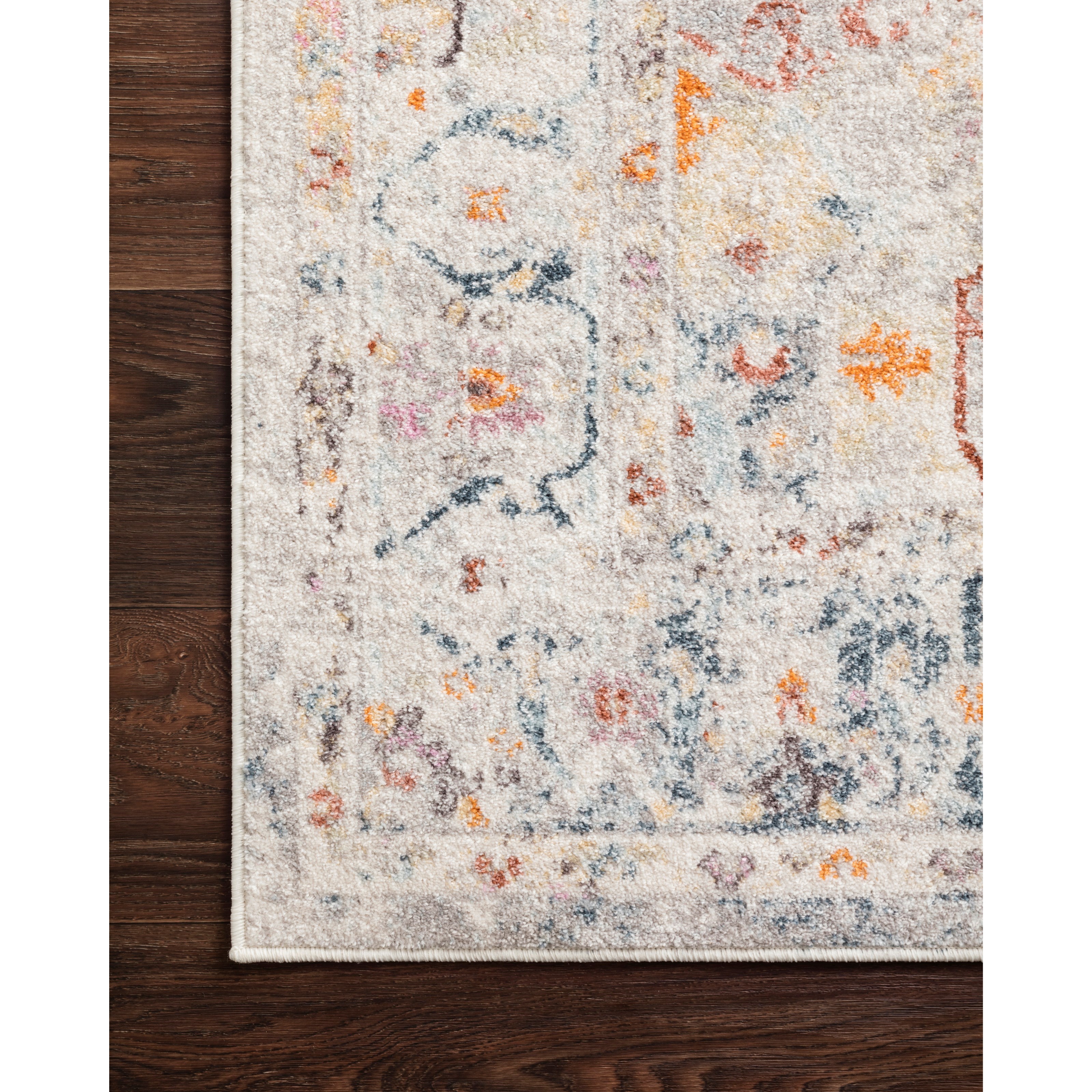 Loloi Rugs Clara 1'6" x 1'6"  Lt Grey / Multi Rug