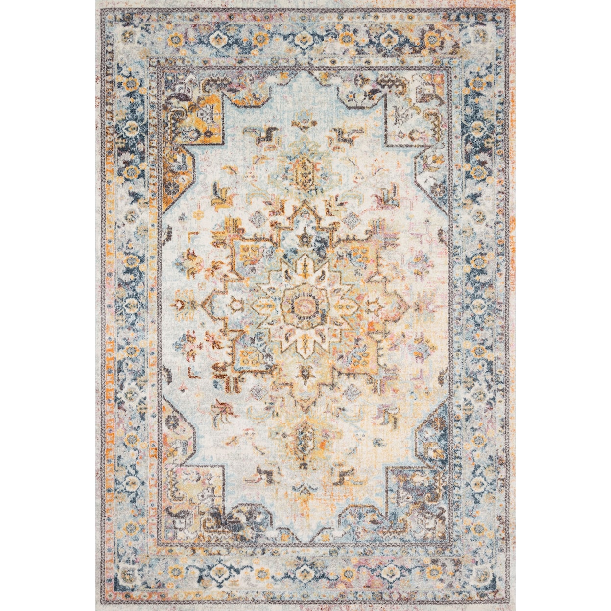 Reeds Rugs Clara 1'6" x 1'6"  Mist / Multi Rug