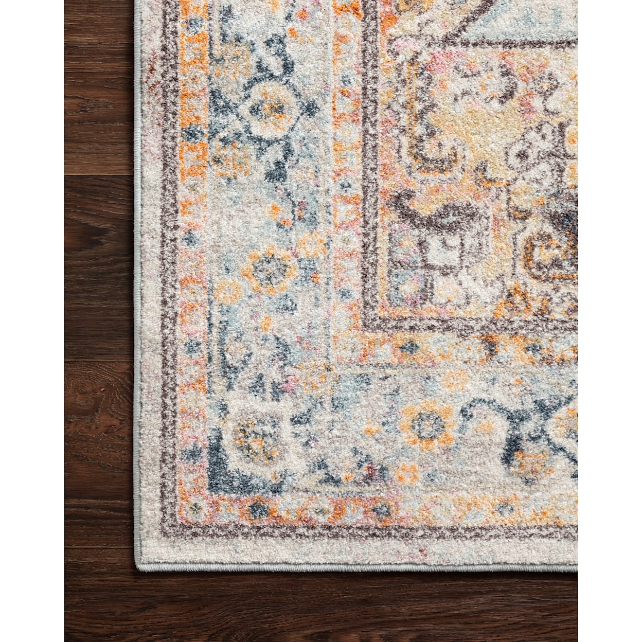 Loloi Rugs Clara 2'5" x 13' Mist / Multi Rug