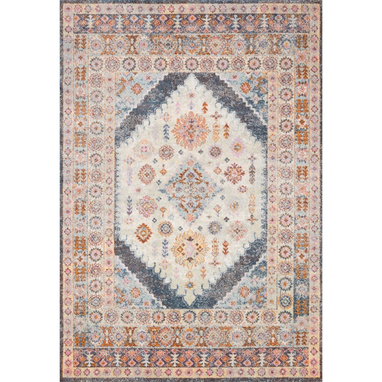 Reeds Rugs Clara 2'5" x 10'6" Pebble / Fiesta Rug