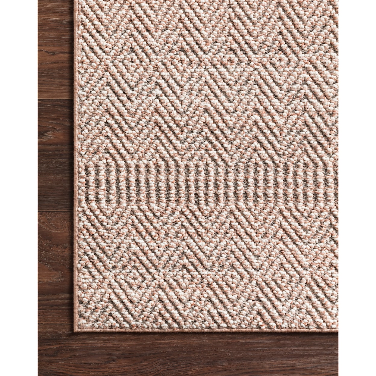 Loloi Rugs Cole 1'6" x 1'6"  Blush / Ivory Rug