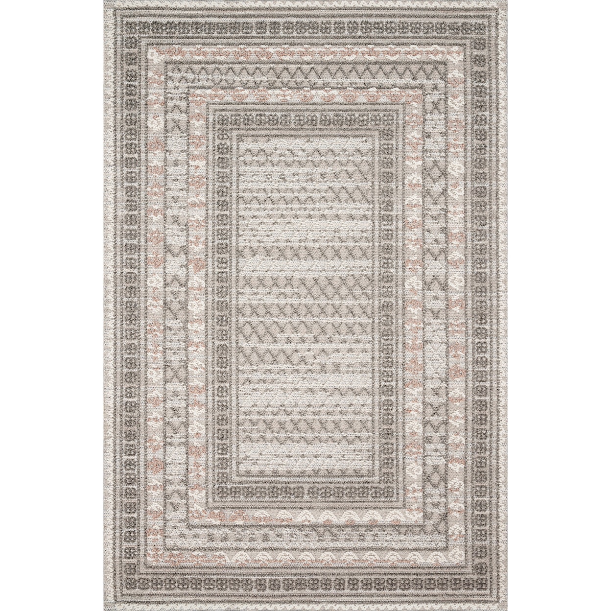 Reeds Rugs Cole 2'7" x 12'0" Grey / Multi Rug