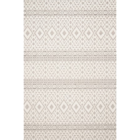 2'7" x 10'0" Silver / Ivory Rug