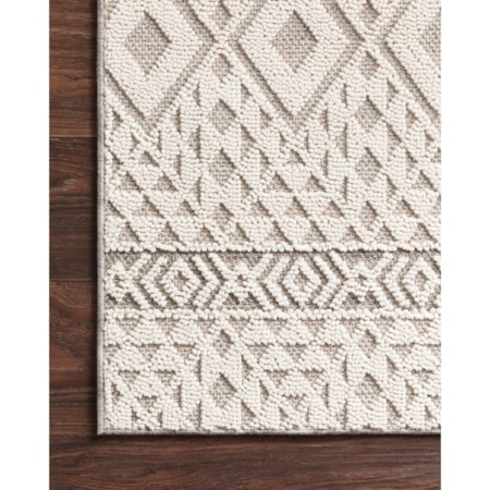 2'7" x 10'0" Silver / Ivory Rug