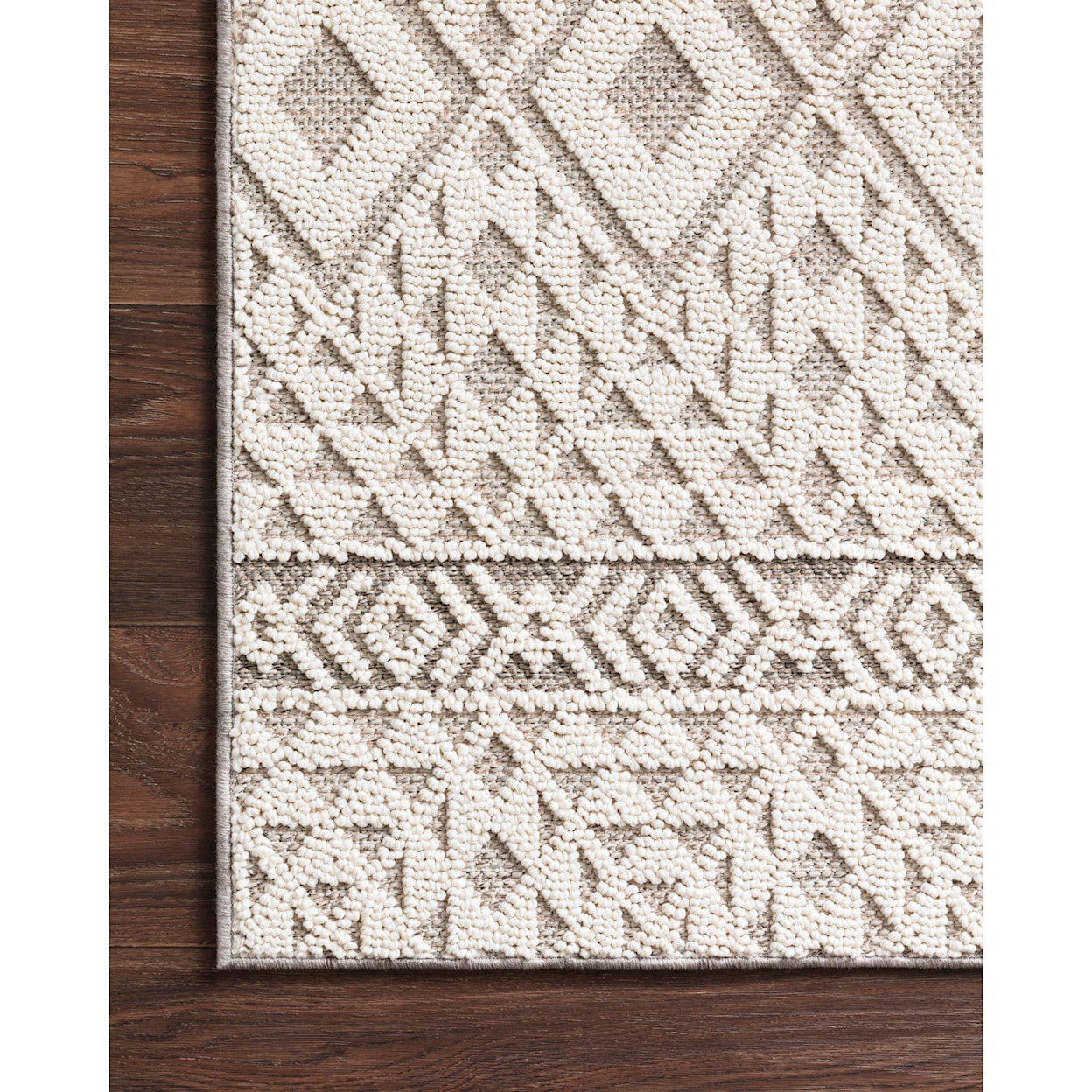 Loloi Rugs Cole 6'7" x 9'4" Silver / Ivory Rug