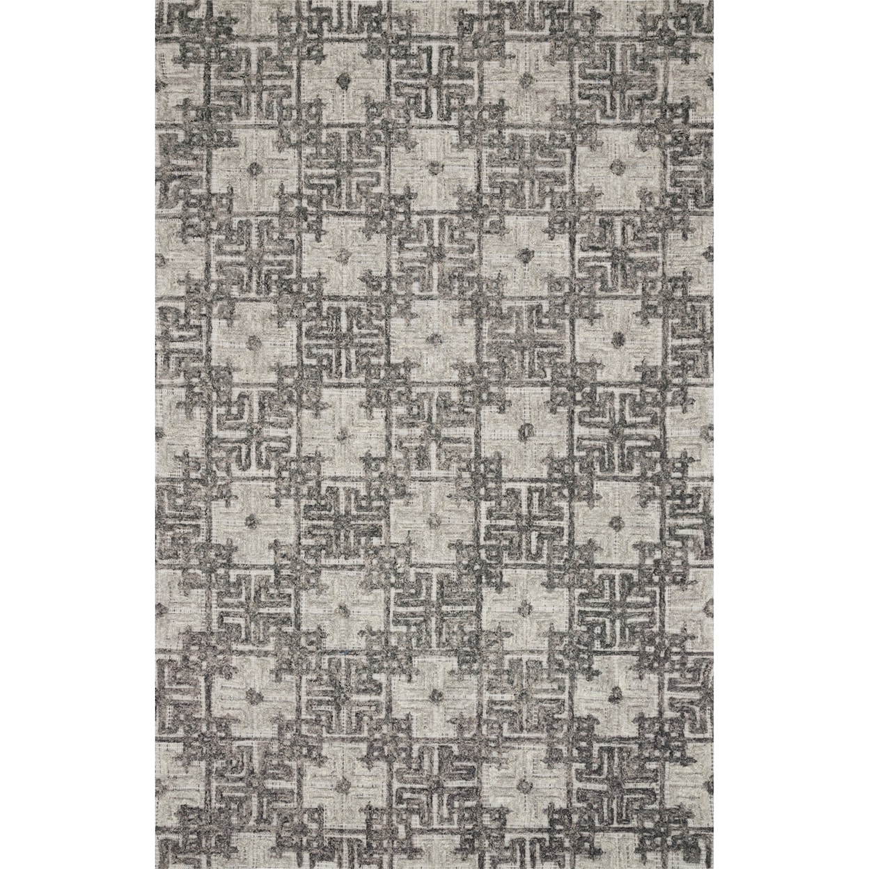 Loloi Rugs Ehren 2'6" x 7'6" Charcoal / Fog Rug