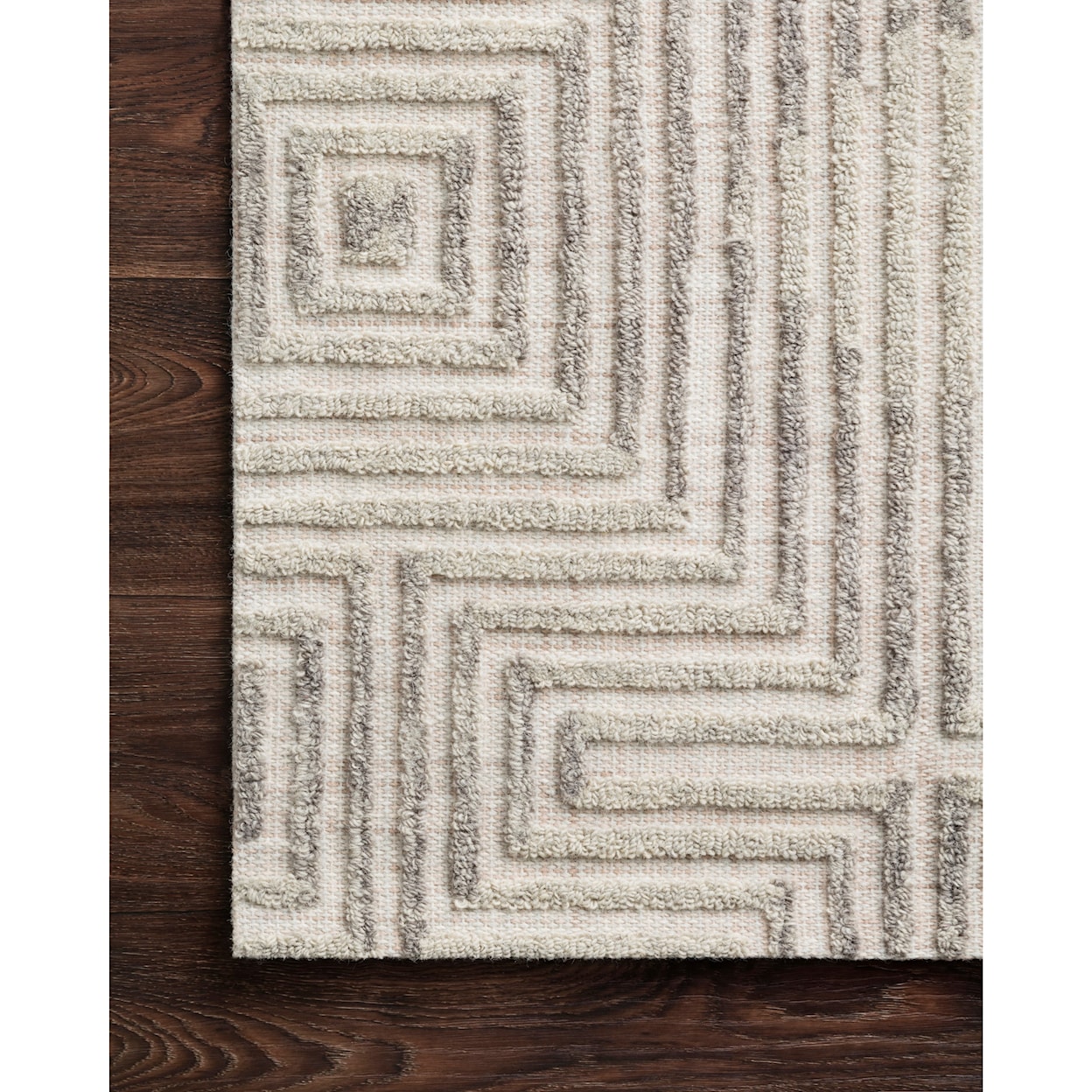 Reeds Rugs Ehren 1'6" x 1'6"  Grey / Silver Rug