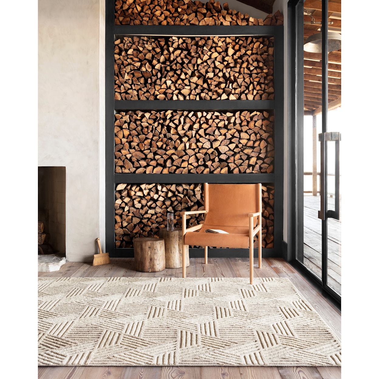 Reeds Rugs Ehren 1'6" x 1'6"  Oatmeal / Ivory Rug