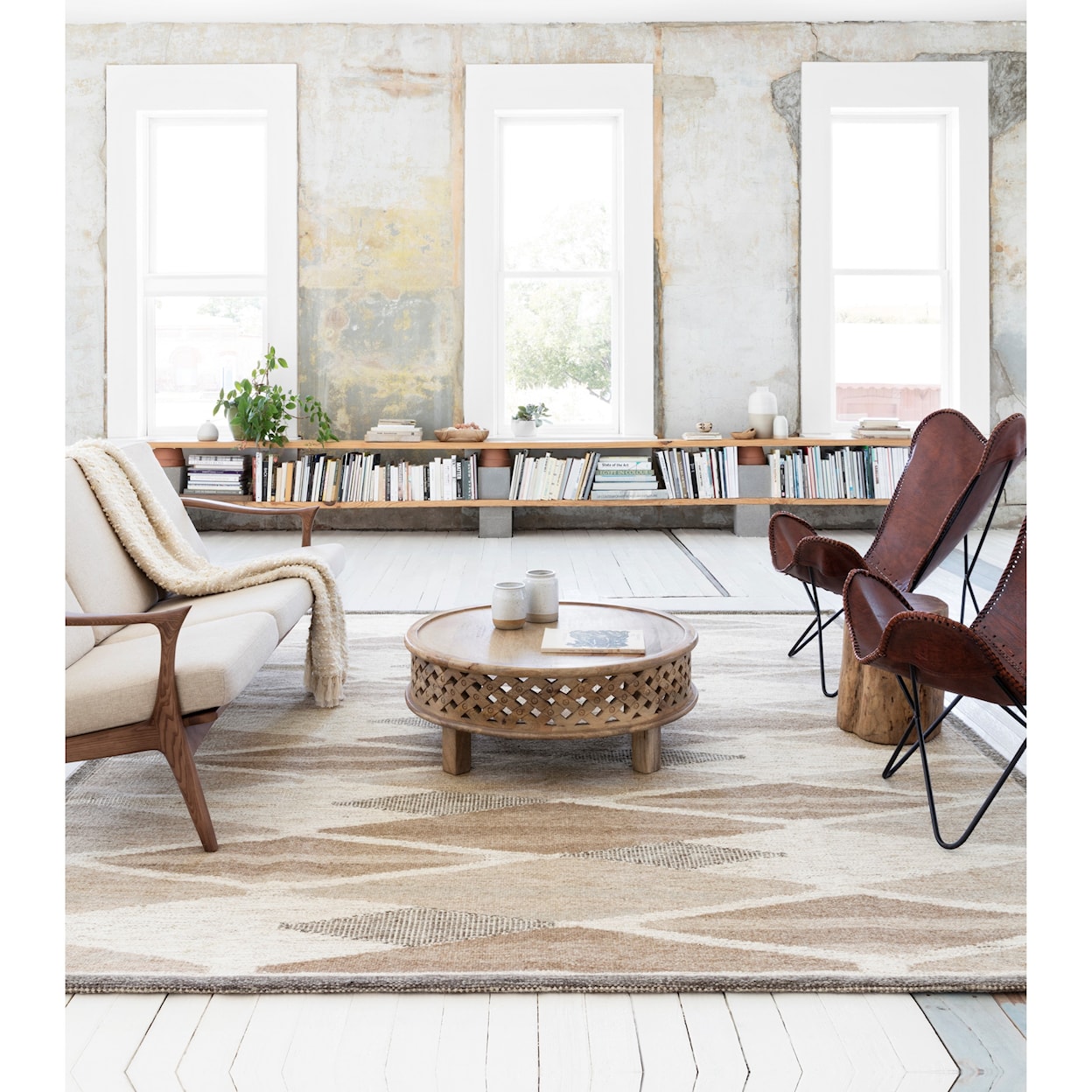 Loloi Rugs Evelina 3'6" x 5'6" Taupe / Bark Rug