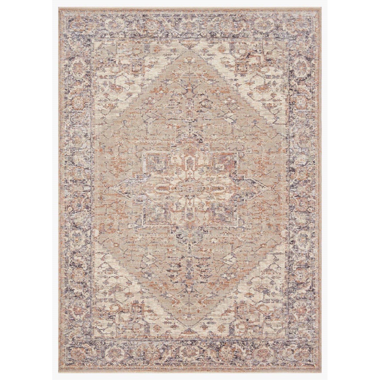 Loloi Rugs Faye 5'3" x 7'9" Taupe / Denim Rug