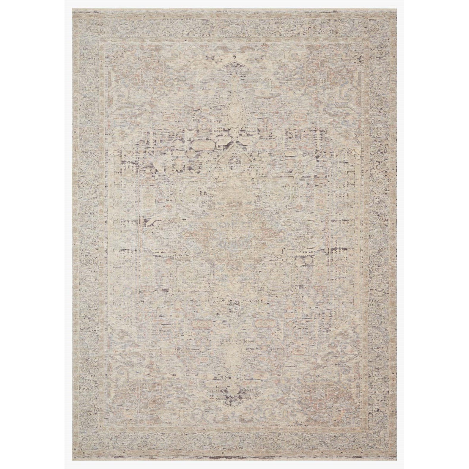 Loloi Rugs Faye 5'7" x 5'7"  Ivory / Multi Rug