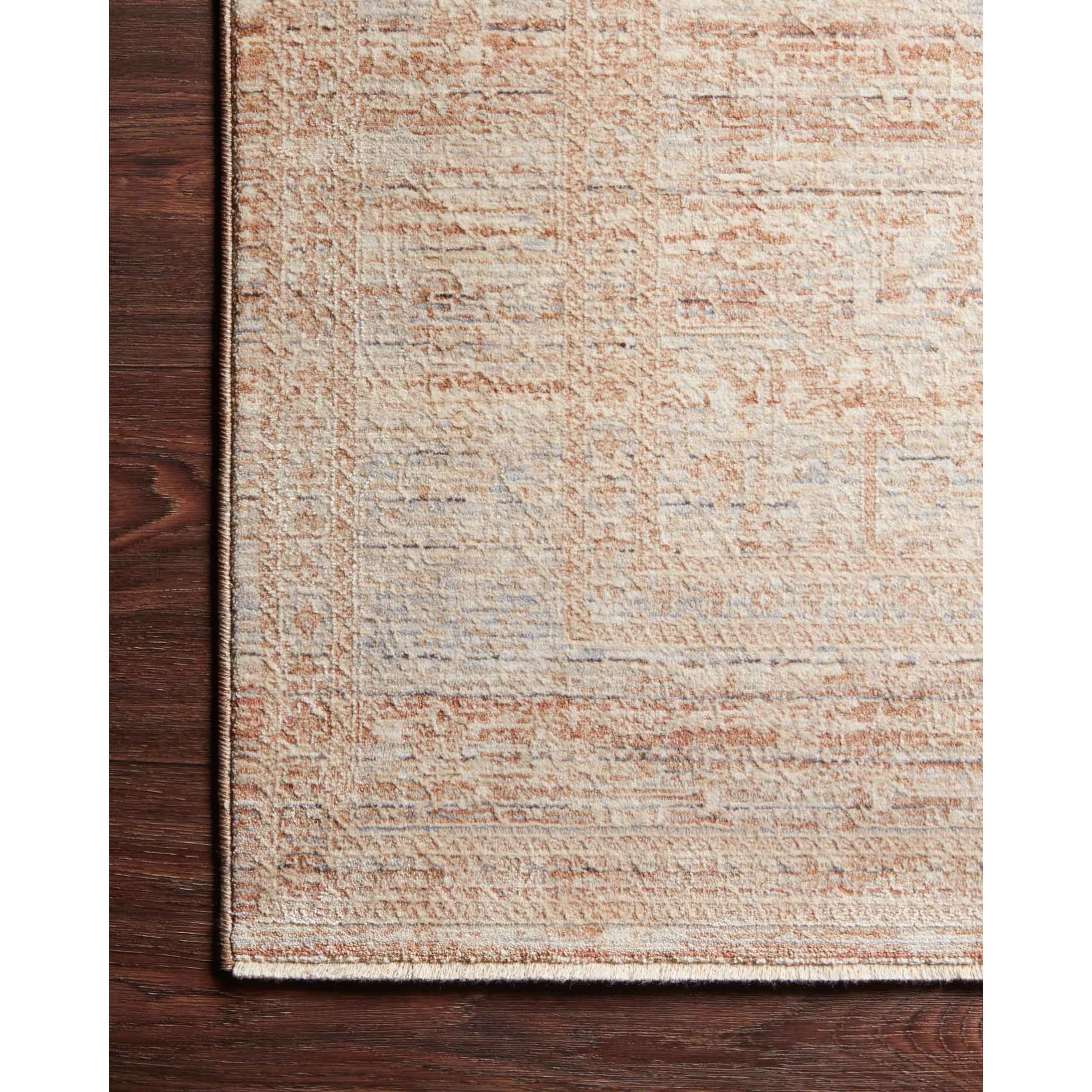 18" x 18"  Terracotta / Sky Rug
