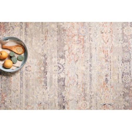 18" x 18"  Denim / Rust Rug