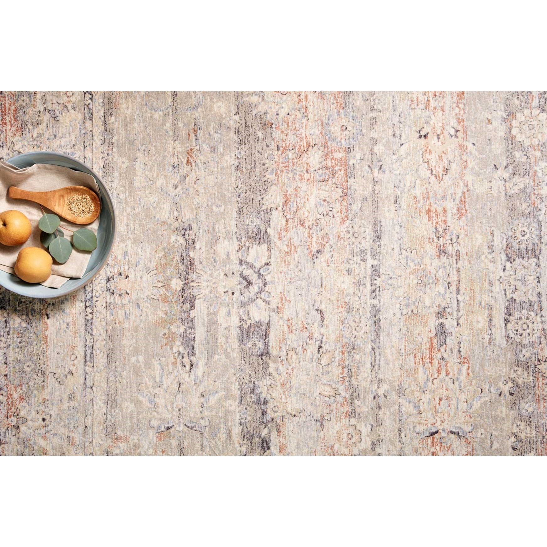 Loloi Rugs Faye 9'6" x 13'1" Denim / Rust Rug