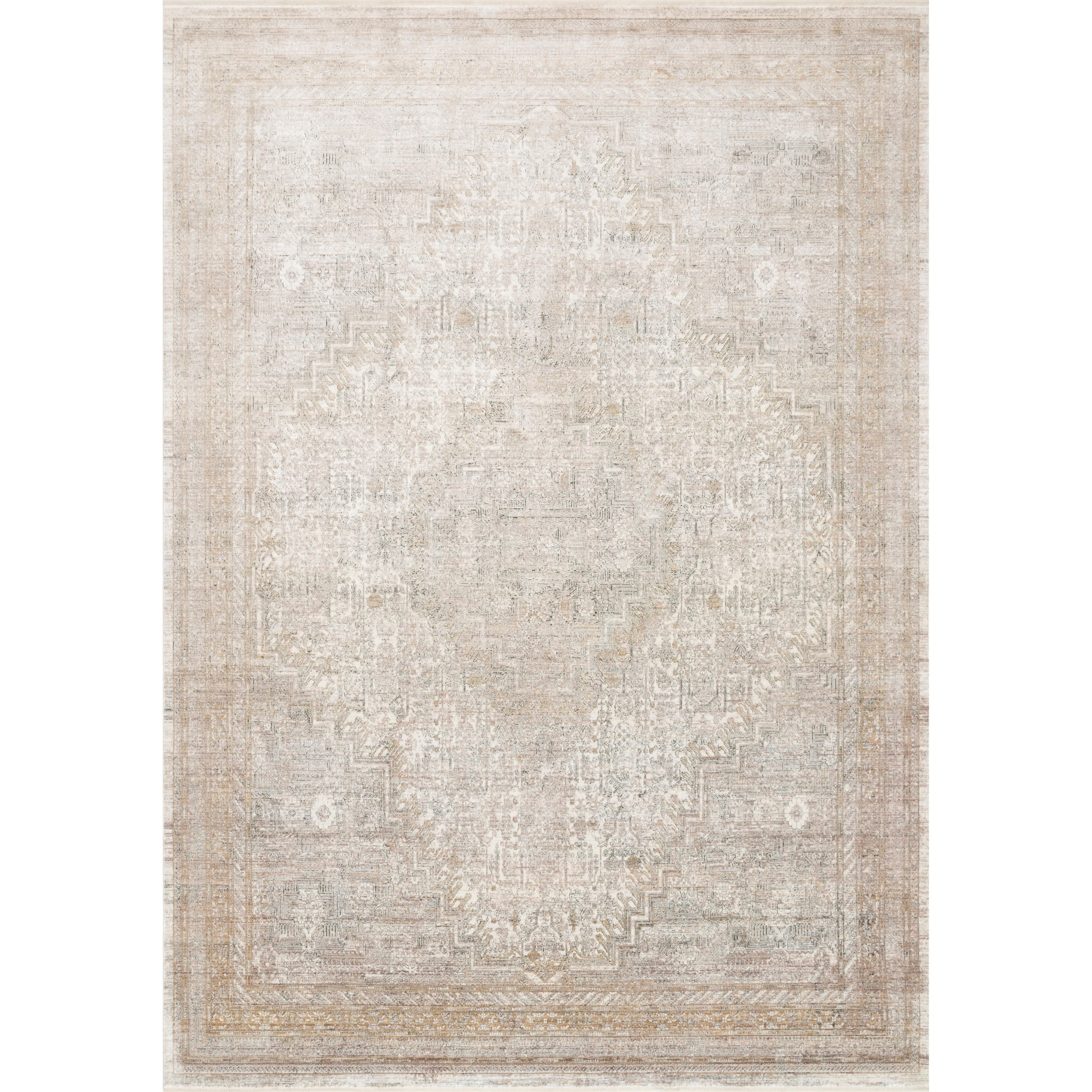 Loloi Rugs Gemma 3'7" x 5' Sand / Ivory Rug