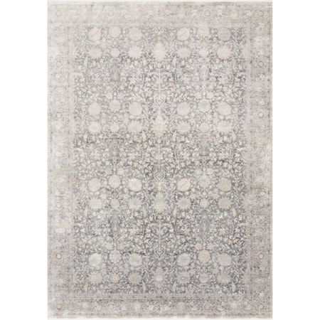 1'6" x 1'6"  Charcoal / Sand Rug