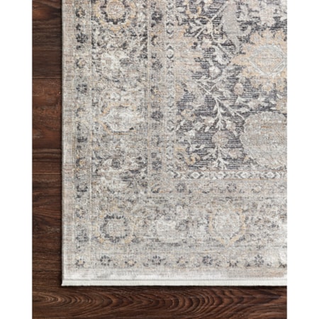 1'6" x 1'6"  Charcoal / Sand Rug