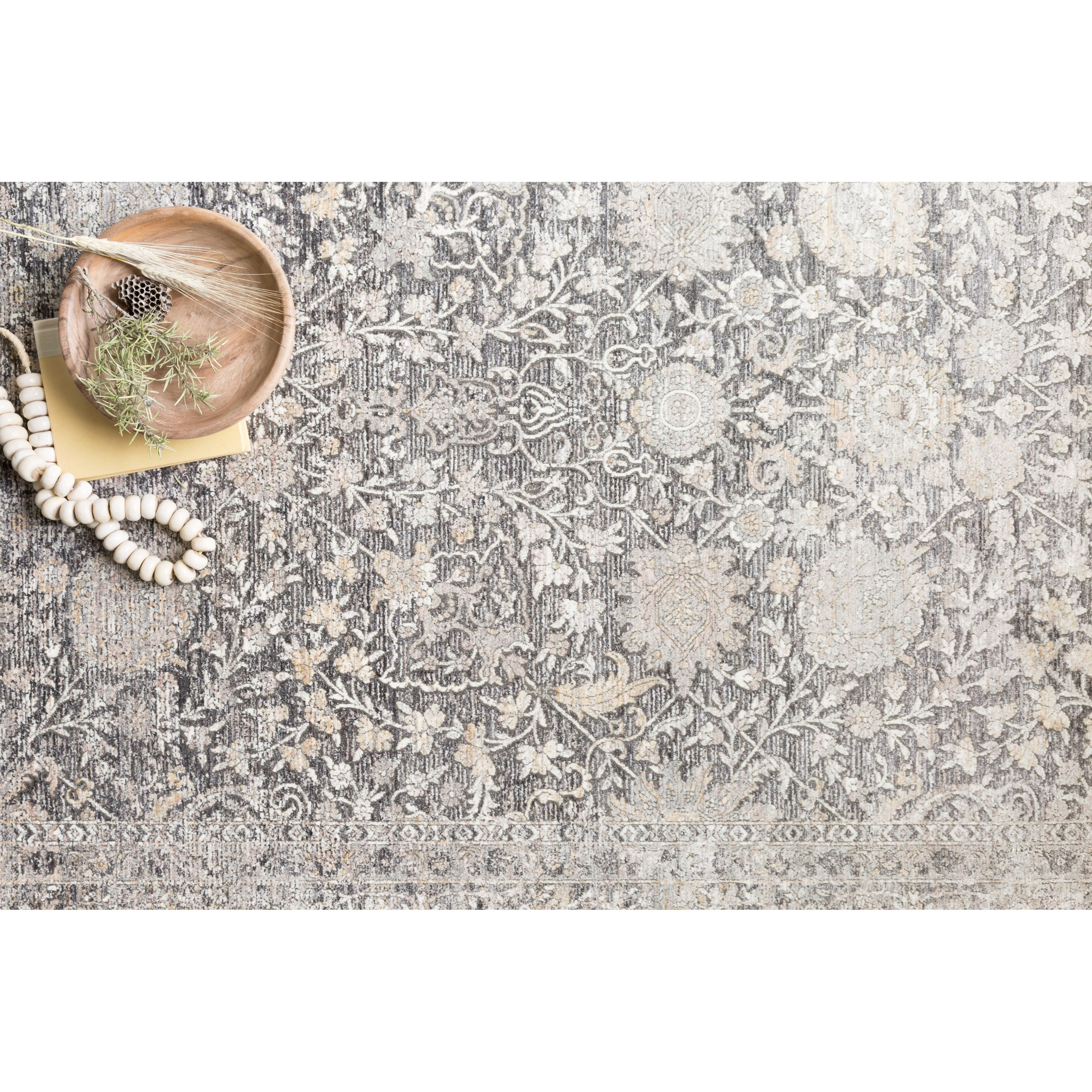 2'8" x 12' Charcoal / Sand Rug