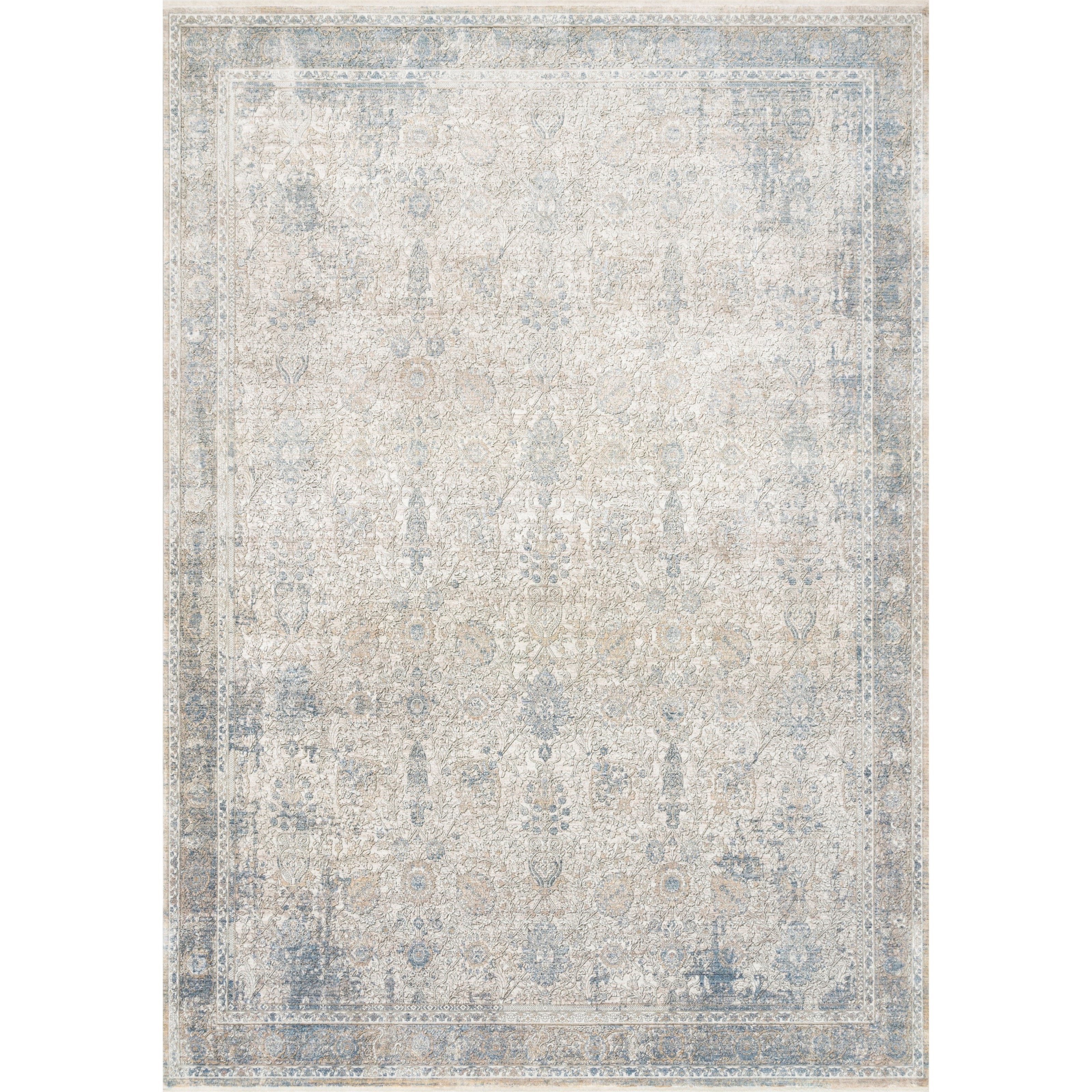Loloi Rugs Gemma 9'6" x 12'6" Sky / Ivory Rug