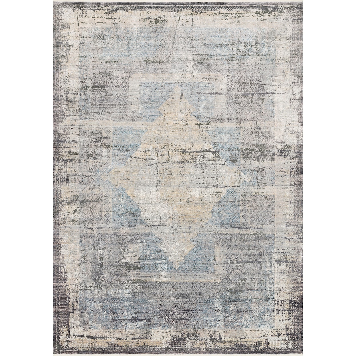 Reeds Rugs Gemma 2'8" x 7'9" Charcoal / Multi Rug