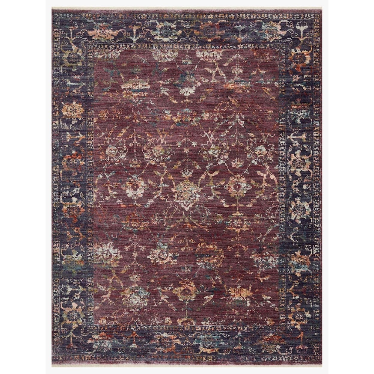 Reeds Rugs Giada 18" x 18"  Grape / Multi Rug