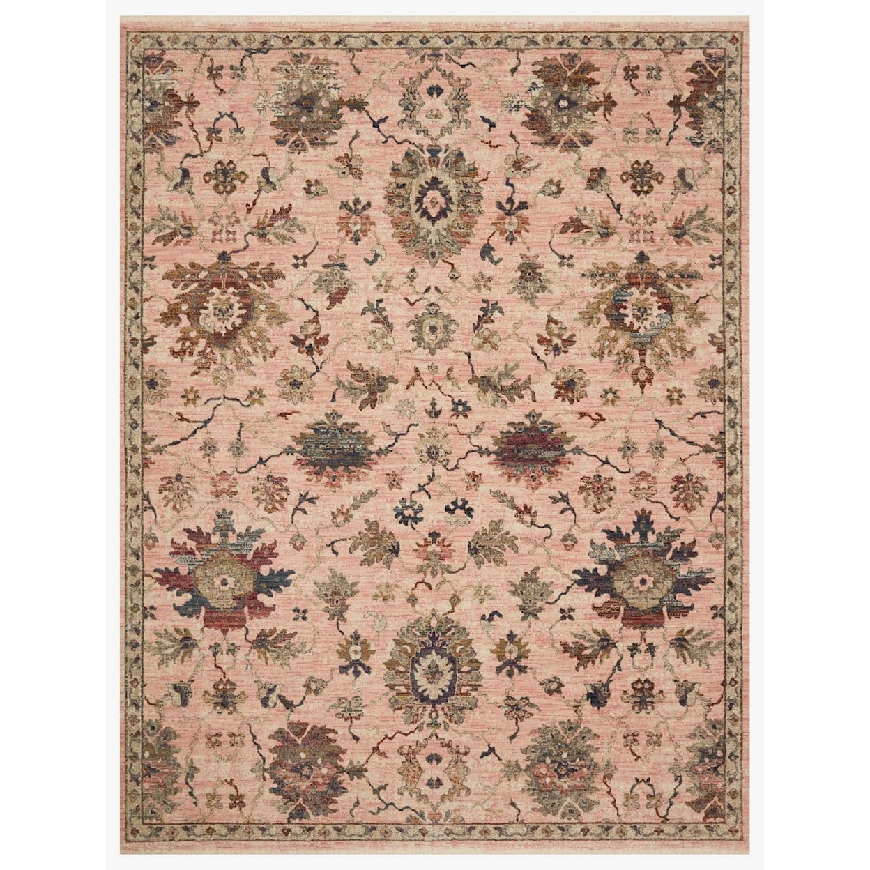 Loloi Rugs Giada 18" x 18"  Blush / Multi Rug