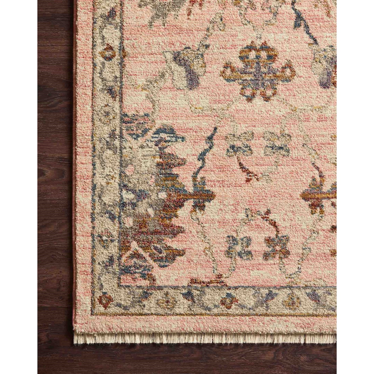 Loloi Rugs Giada 2'7" x 12'0" Blush / Multi Rug