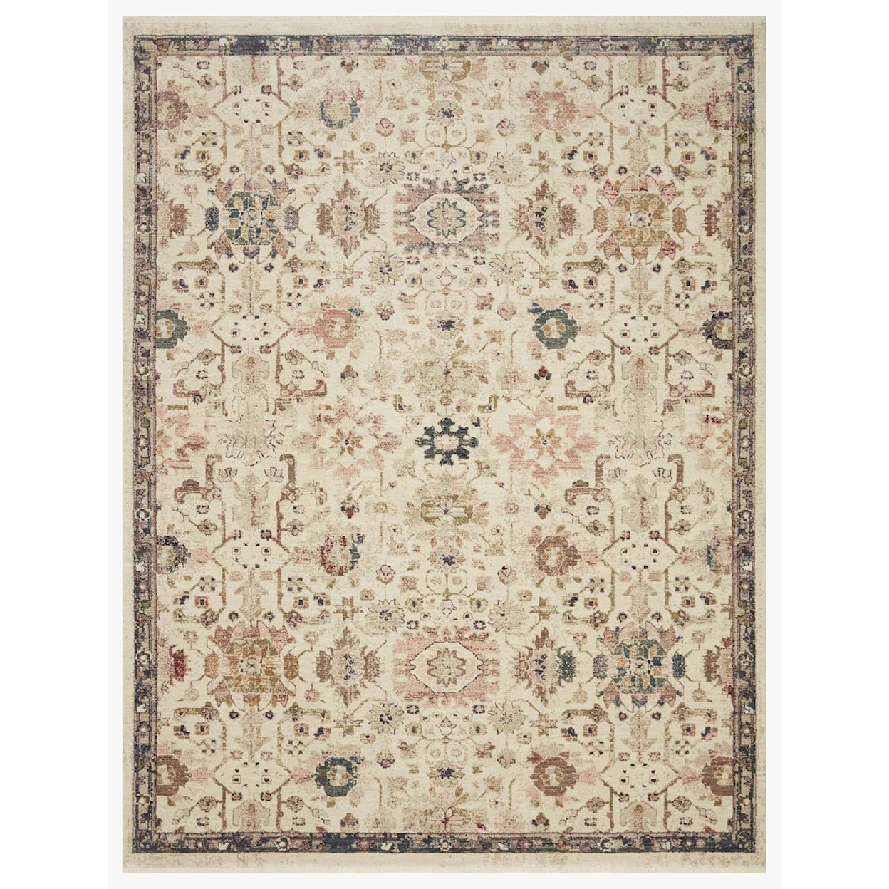 Reeds Rugs Giada 3'2" x 3'2"  Ivory / Multi Rug