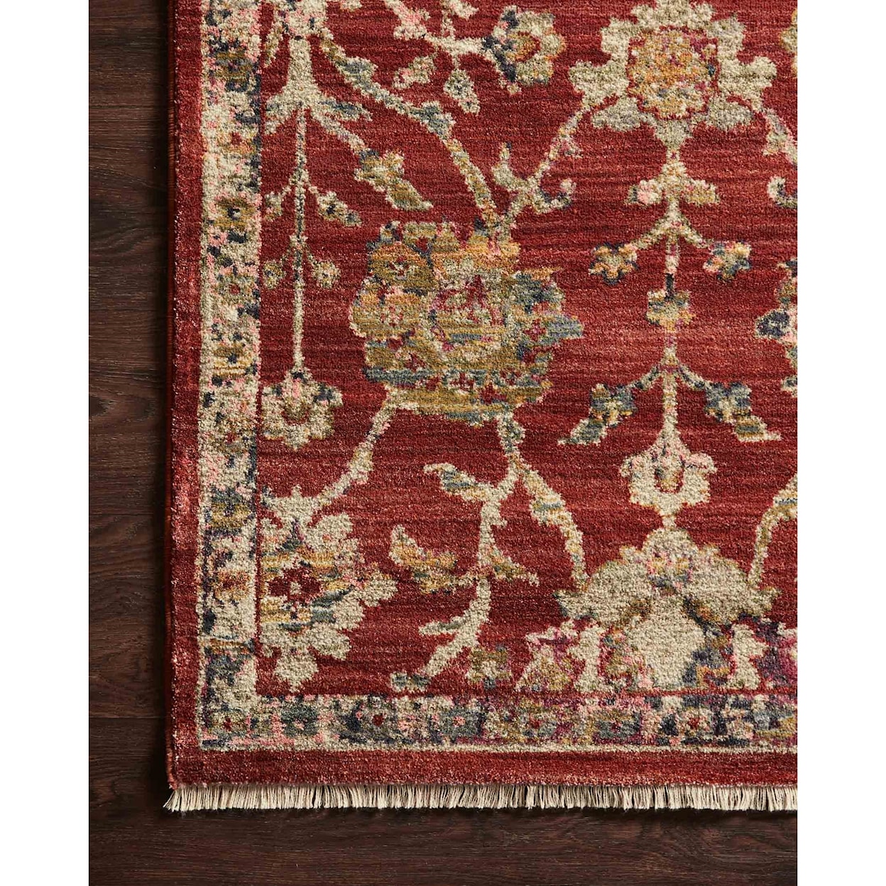 Reeds Rugs Giada 18" x 18"  Red / Multi Rug