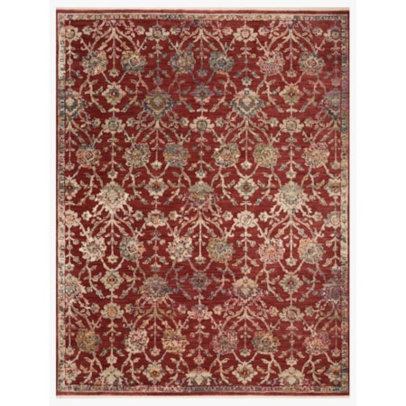 2'7" x 12'0" Red / Multi Rug