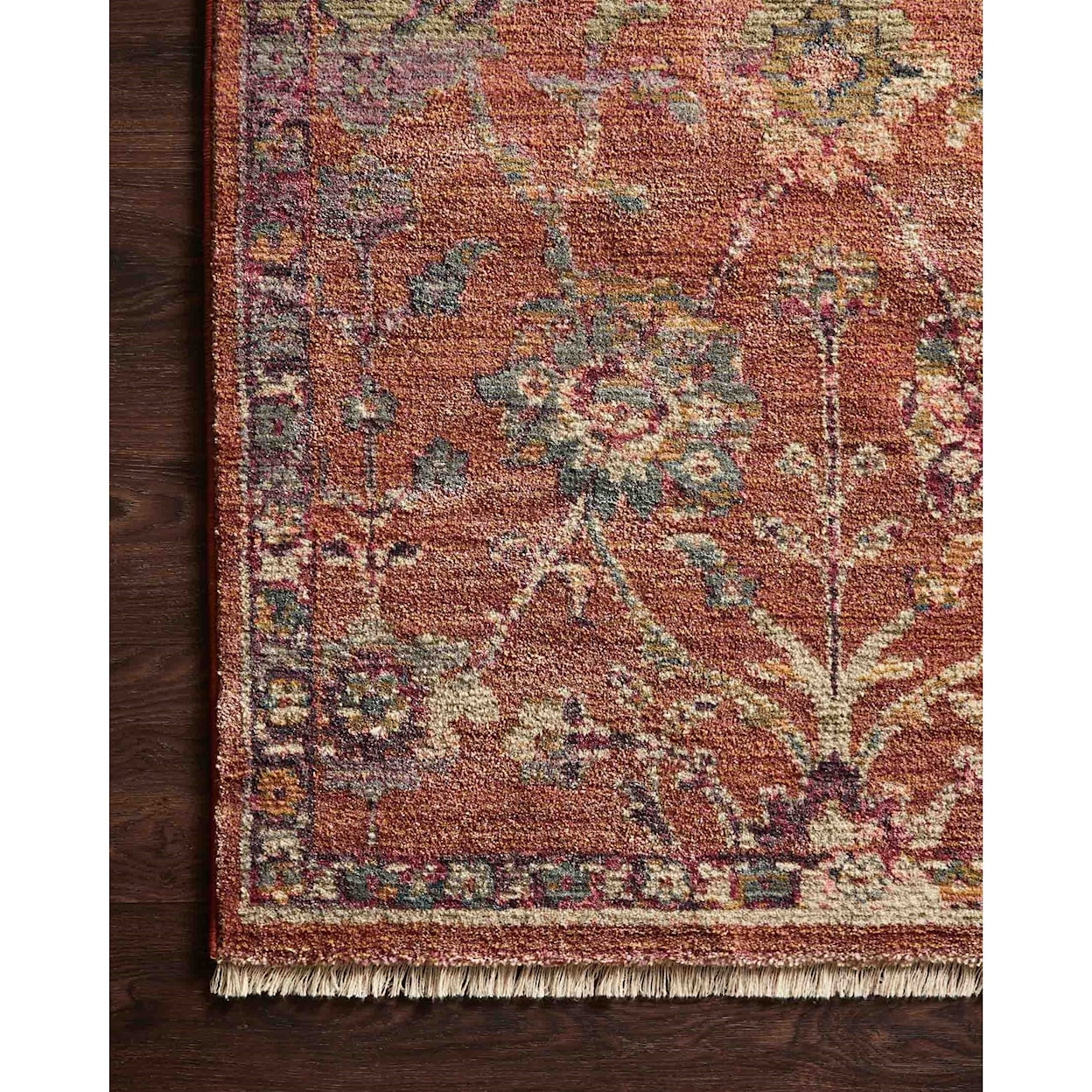 Loloi Rugs Giada 3'2" x 3'2"  Terracotta / Multi Rug