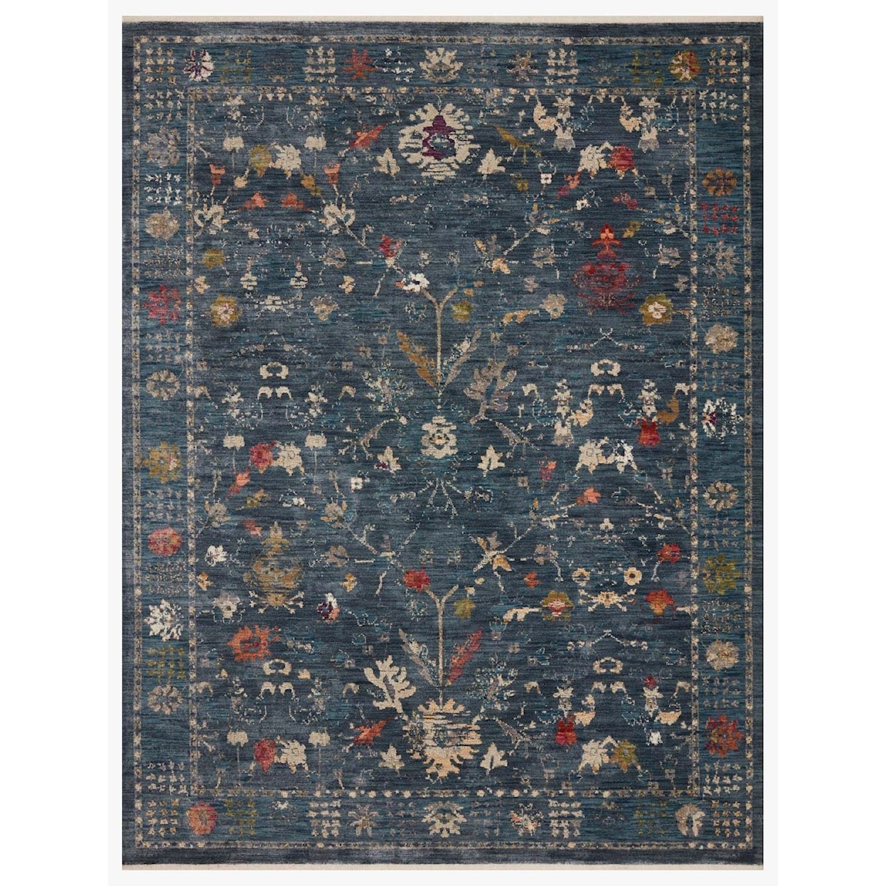 Reeds Rugs Giada 18" x 18"  Denim / Multi Rug