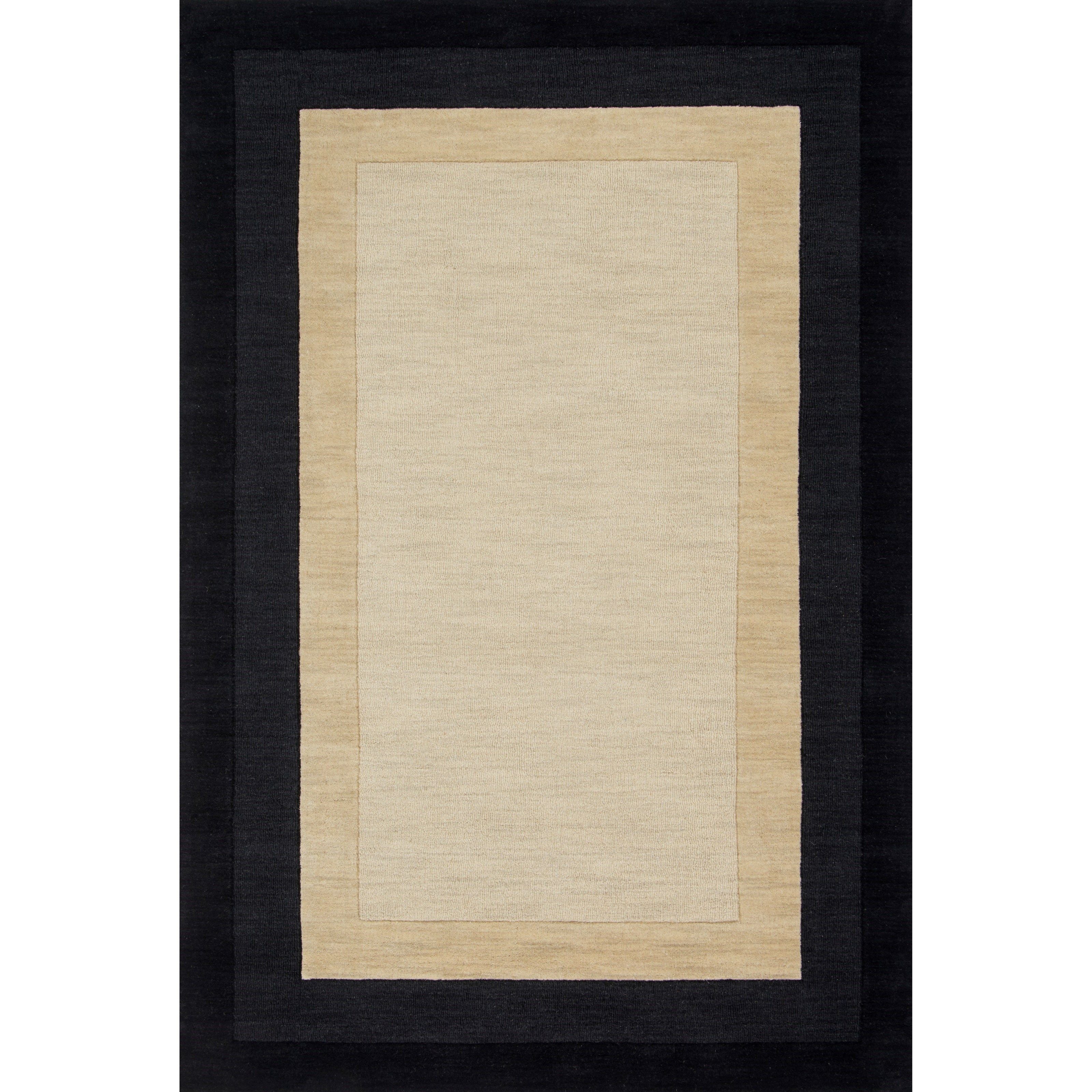 Loloi Rugs Hamilton 1'6" x 1'6"  Ivory / Charcoal Rug