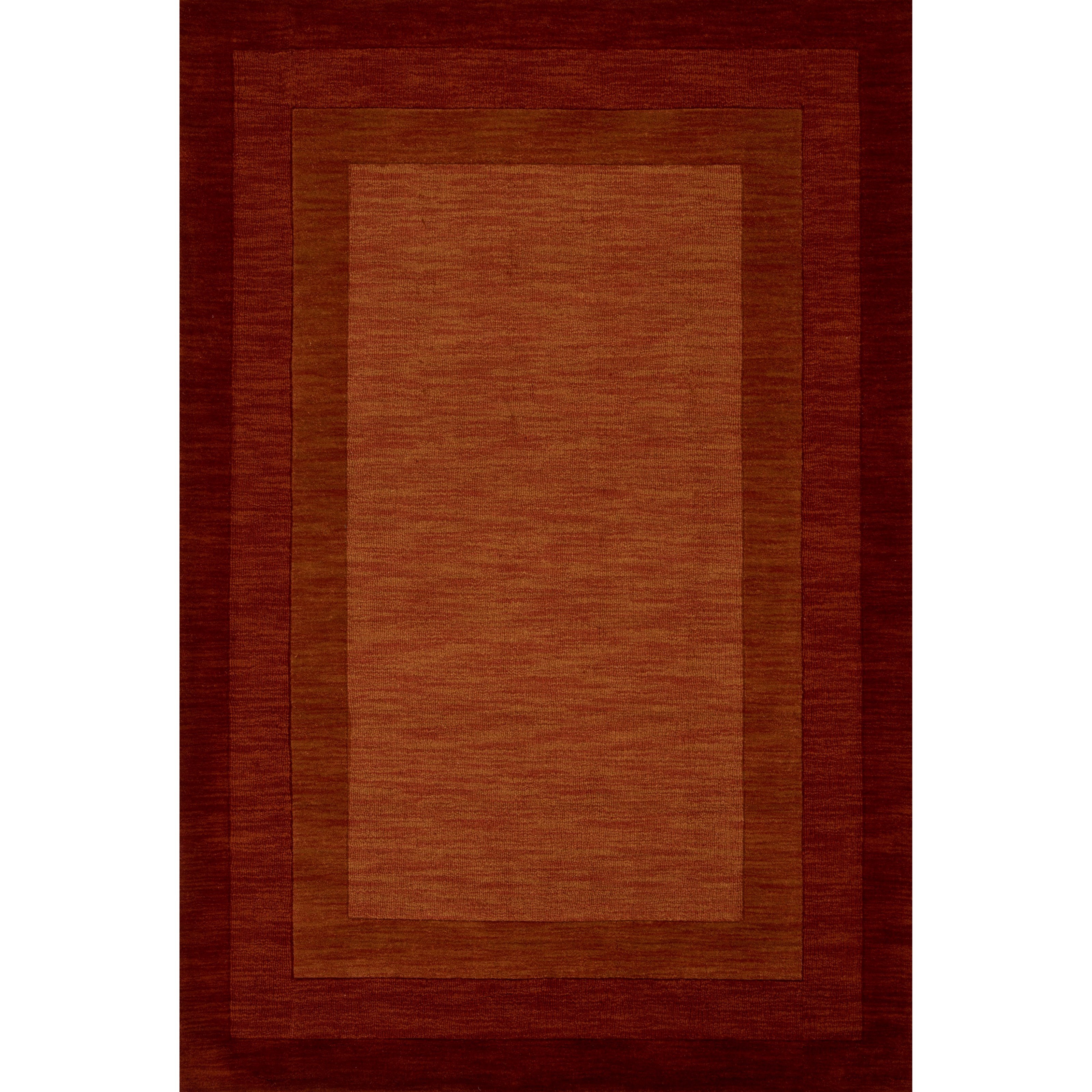 1'6" x 1'6"  Rust Rug