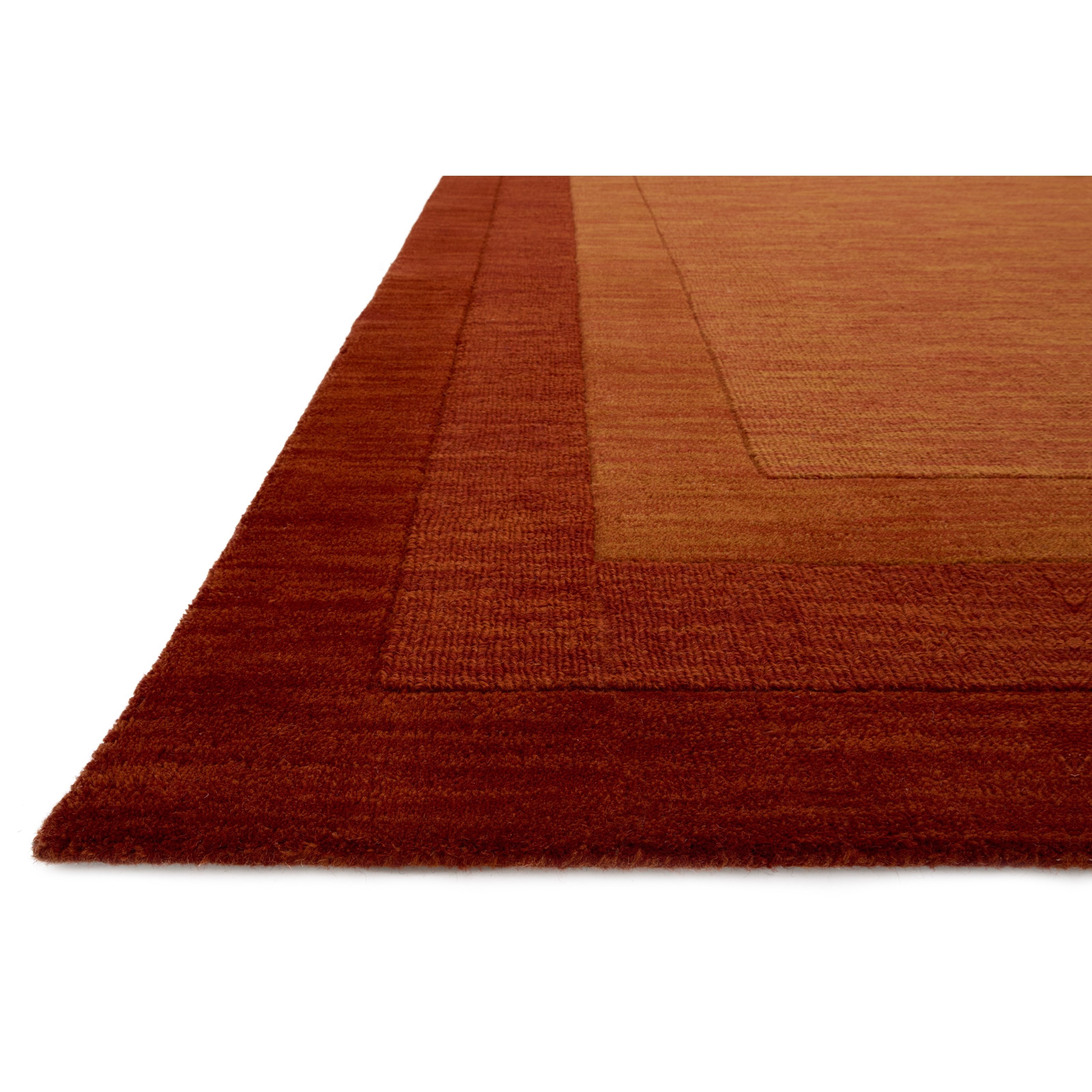 1'6" x 1'6"  Rust Rug